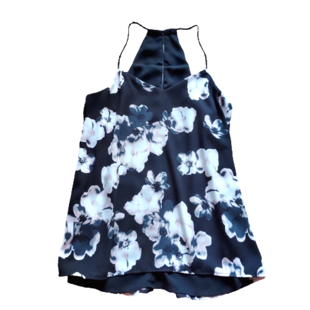 Express Reversible Black White Tank Top Strappy Cami Versatile Date Night Size S